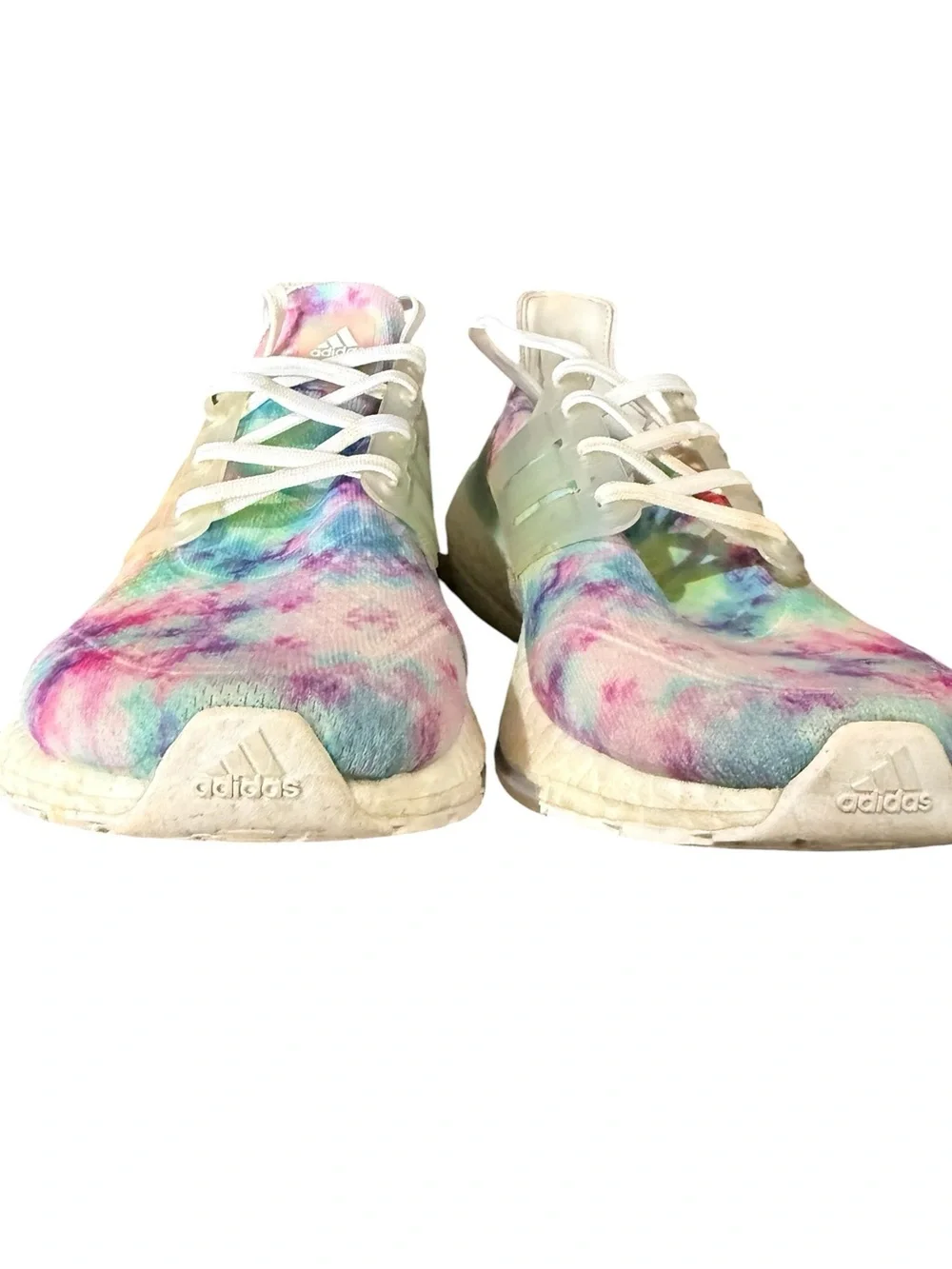 Adidas UltraBoost 21 Tie Dye Running Shoes Pastel Athletic Women’s Size 9.5